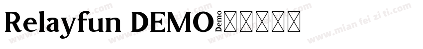 Relayfun DEMO字体转换